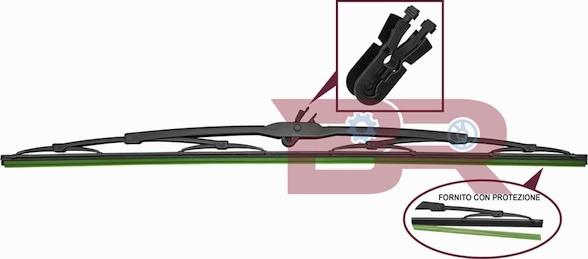 BOTTO RICAMBI BRCA4628 - Щітка склоочисника autocars.com.ua