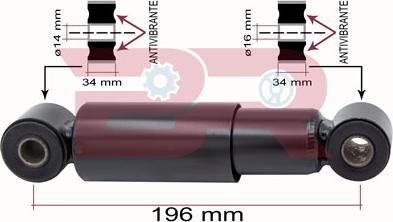 BOTTO RICAMBI BRCA8086 - Гаситель, кріплення кабіни autocars.com.ua