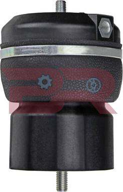 BOTTO RICAMBI BRCA9150 - Балон пневматичної ресори, кріплення кабіни autocars.com.ua