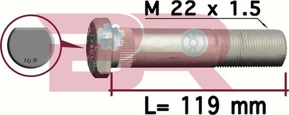 BOTTO RICAMBI BRD7457 - Болт кріплення колеса autocars.com.ua