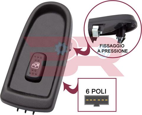 BOTTO RICAMBI BREL0479 - Вимикач, стеклолод'емнік autocars.com.ua