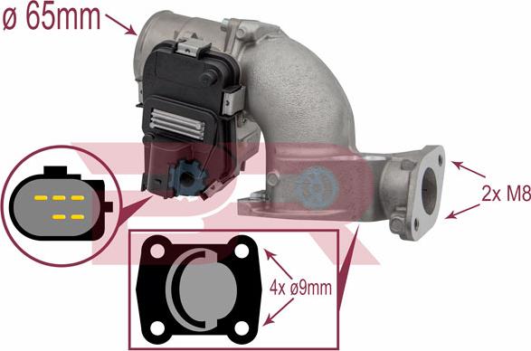 BOTTO RICAMBI BREL1131 - Патрубок дросельної заслінки autocars.com.ua