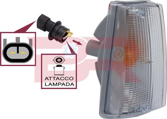 BOTTO RICAMBI BREL3912 - Бічний ліхтар, покажчик повороту autocars.com.ua