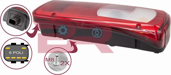 BOTTO RICAMBI BREL5576 - Задній ліхтар autocars.com.ua