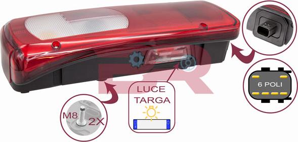 BOTTO RICAMBI BREL5577 - Задній ліхтар autocars.com.ua