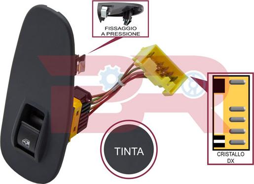 BOTTO RICAMBI BREL9047 - Вимикач, стеклолод'емнік autocars.com.ua