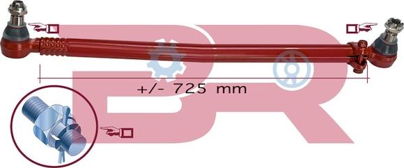 BOTTO RICAMBI BRST2544 - Поздовжня рульова тяга autocars.com.ua