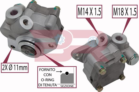 BOTTO RICAMBI BRST3548 - Гідравлічний насос, рульове управління, ГУР autocars.com.ua