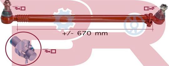 BOTTO RICAMBI BRST4248 - Поздовжня рульова тяга autocars.com.ua