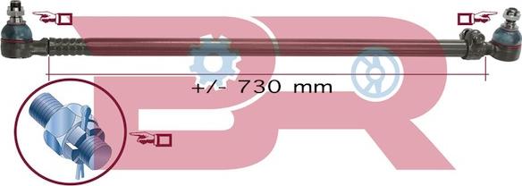BOTTO RICAMBI BRST9559 - Поздовжня рульова тяга autocars.com.ua
