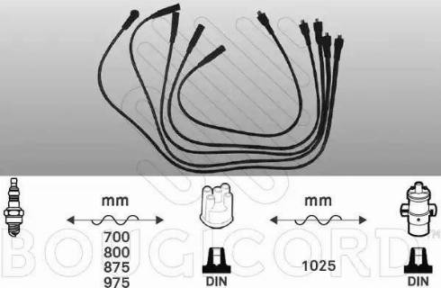 EFI 2445 - Комплект проводів запалювання autocars.com.ua