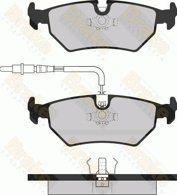 Brake Engineering PA1064 - Гальмівні колодки, дискові гальма autocars.com.ua