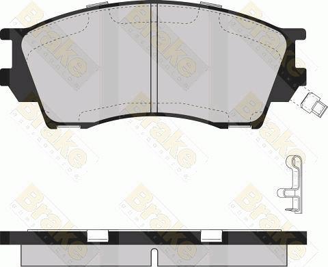 Brake Engineering PA1085 - Гальмівні колодки, дискові гальма autocars.com.ua