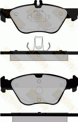 Brake Engineering PA1106 - Гальмівні колодки, дискові гальма autocars.com.ua