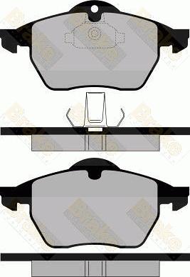 Brake Engineering PA1116 - Тормозные колодки, дисковые, комплект autodnr.net