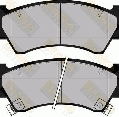 Brake Engineering PA1130 - Гальмівні колодки, дискові гальма autocars.com.ua