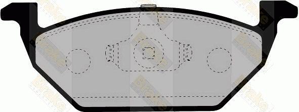 Brake Engineering PA1133 - Тормозные колодки, дисковые, комплект autodnr.net