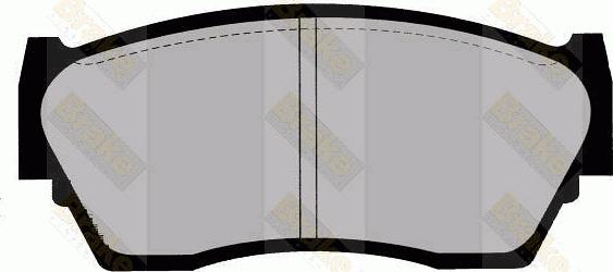 Brake Engineering PA1140 - Тормозные колодки, дисковые, комплект autodnr.net