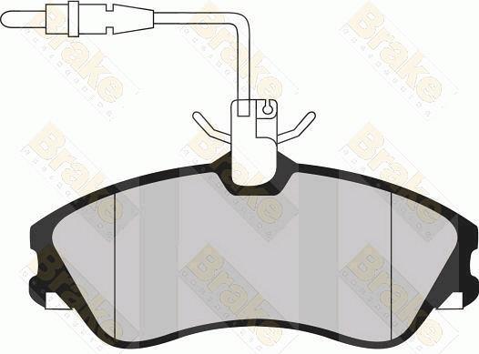 Brake Engineering PA1143 - Тормозные колодки, дисковые, комплект autodnr.net