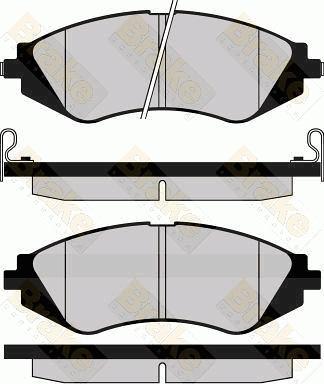 Brake Engineering PA1146 - Гальмівні колодки, дискові гальма autocars.com.ua