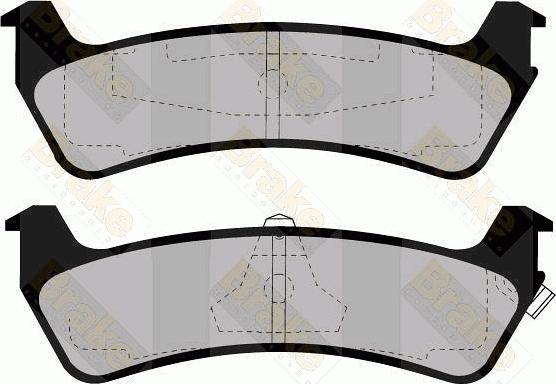 Brake Engineering PA1151 - Гальмівні колодки, дискові гальма autocars.com.ua