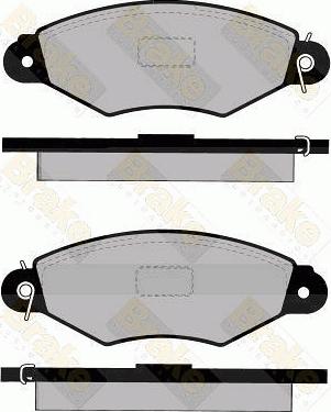 R Brake RB1204 - Гальмівні колодки, дискові гальма autocars.com.ua