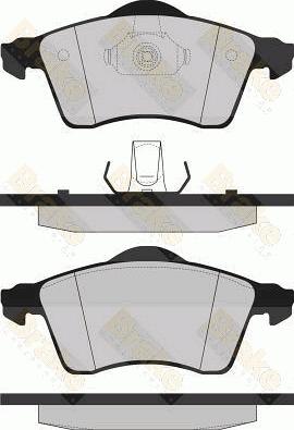 Brake Engineering PA1163 - Тормозные колодки, дисковые, комплект autodnr.net