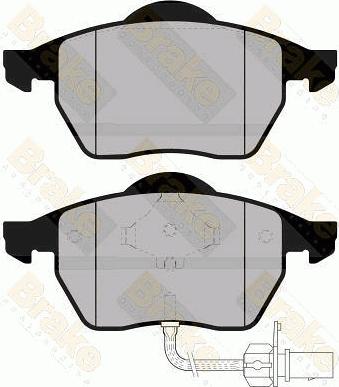 Brake Engineering PA1165 - Тормозные колодки, дисковые, комплект autodnr.net