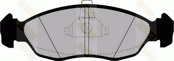 Brake Engineering PA1166 - Тормозные колодки, дисковые, комплект autodnr.net