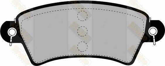 Brake Engineering PA1247 - Тормозные колодки, дисковые, комплект autodnr.net