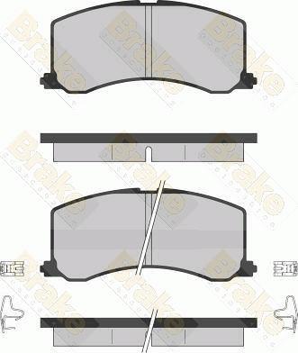 Brake Engineering PA1256 - Гальмівні колодки, дискові гальма autocars.com.ua