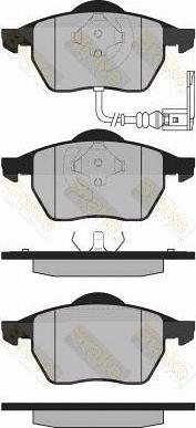 Brake Engineering PA1305 - Тормозные колодки, дисковые, комплект autodnr.net