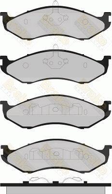 Brake Engineering PA1322 - Гальмівні колодки, дискові гальма autocars.com.ua