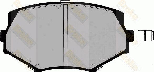 Brake Engineering PA1327 - Гальмівні колодки, дискові гальма autocars.com.ua