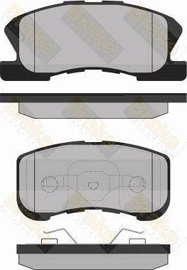 Brake Engineering PA1337 - Гальмівні колодки, дискові гальма autocars.com.ua