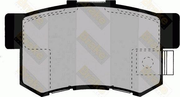 Brake Engineering PA1347 - Тормозные колодки, дисковые, комплект autodnr.net