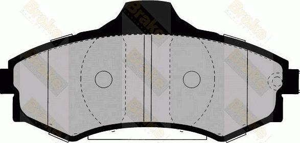 Brake Engineering PA1354 - Гальмівні колодки, дискові гальма autocars.com.ua