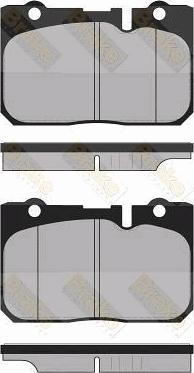 Brake Engineering PA1362 - Гальмівні колодки, дискові гальма autocars.com.ua