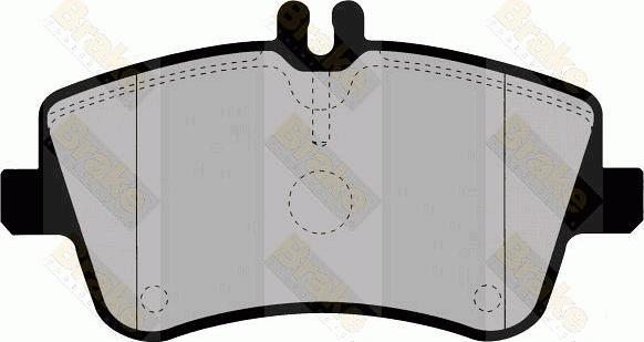 Brake Engineering PA1367 - Гальмівні колодки, дискові гальма autocars.com.ua