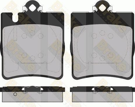 Brake Engineering PA1368 - Гальмівні колодки, дискові гальма autocars.com.ua