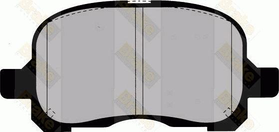 Brake Engineering PA1408 - Тормозные колодки, дисковые, комплект autodnr.net