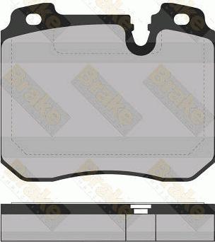 Brake Engineering PA1423 - Тормозные колодки, дисковые, комплект autodnr.net