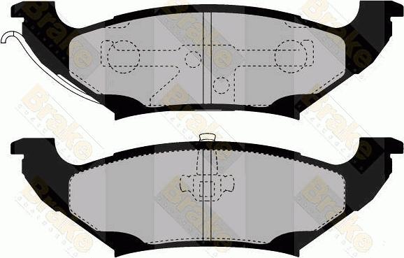 Brake Engineering PA1446 - Гальмівні колодки, дискові гальма autocars.com.ua