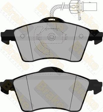 Brake Engineering PA1464 - Гальмівні колодки, дискові гальма autocars.com.ua