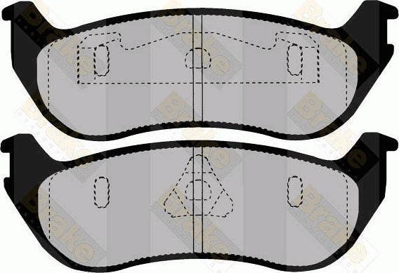 Brake Engineering PA1467 - Гальмівні колодки, дискові гальма autocars.com.ua