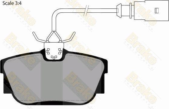 Brake Engineering PA1470 - Гальмівні колодки, дискові гальма autocars.com.ua