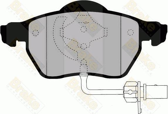 Brake Engineering PA1485 - Гальмівні колодки, дискові гальма autocars.com.ua