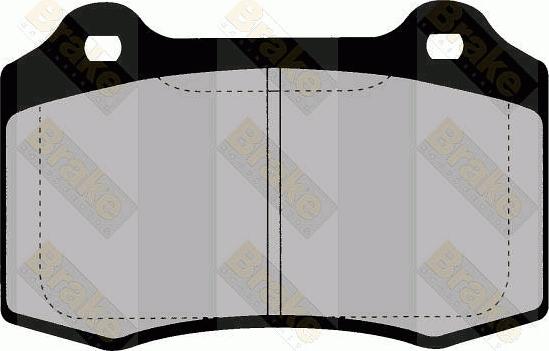 Brake Engineering PA1512 - Тормозные колодки, дисковые, комплект autodnr.net