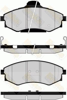 Brake Engineering PA1522 - Гальмівні колодки, дискові гальма autocars.com.ua