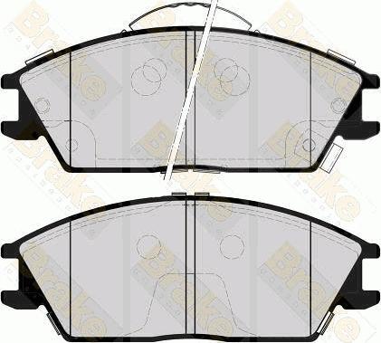 Brake Engineering PA1565 - Гальмівні колодки, дискові гальма autocars.com.ua